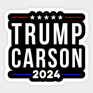 trump carson 2024 Sticker